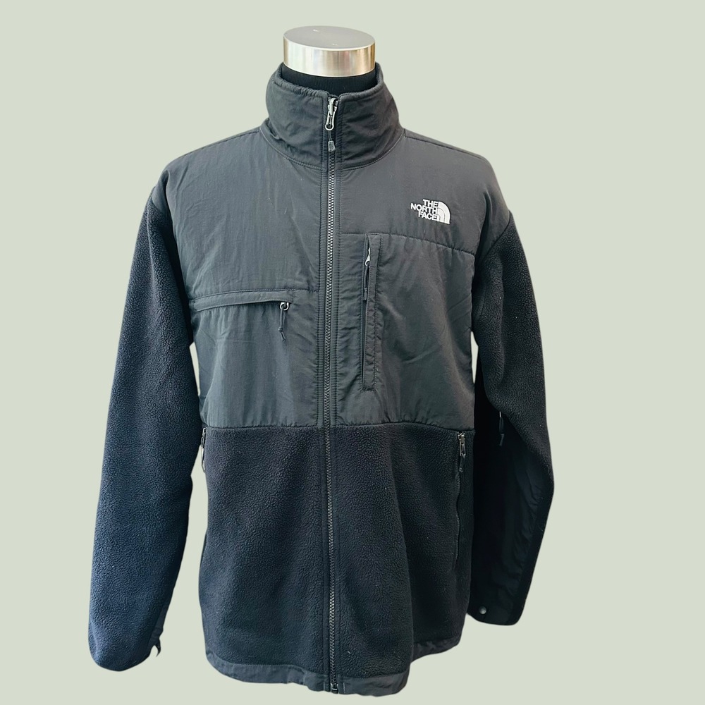 The North Face Retro Denali Jacket Black Full Zip Fleece Sz XL